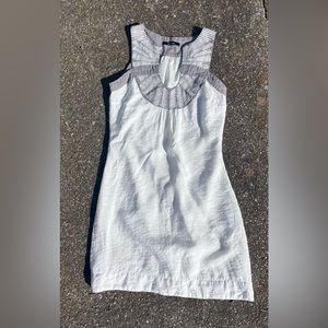 VERO MODA WHITE KNEE LENGTH DRESS WOMANS SMALL